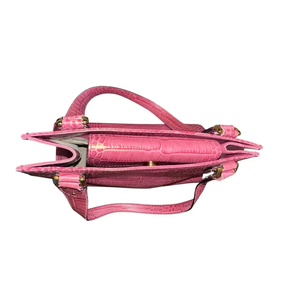 Kate Spade | Pink Alligator Embossed Shoulder Bag | Medium Tote Purse‎